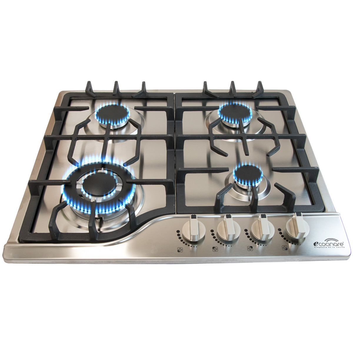 Estufa Parrilla de Gas de Acero Inoxidable Empotrable 4 Quemadores ECOCINAR
Con Ecocinare equiparás tu cocina como los profesionales. Nuestra parrilla de gas empotrable está fabricada en acero inoxidable de alta calidad que hará lucir tu hogar impecabl