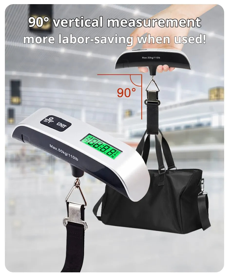 BASCULA ELECTRICA PORTATIL PARA EQUIPAJE