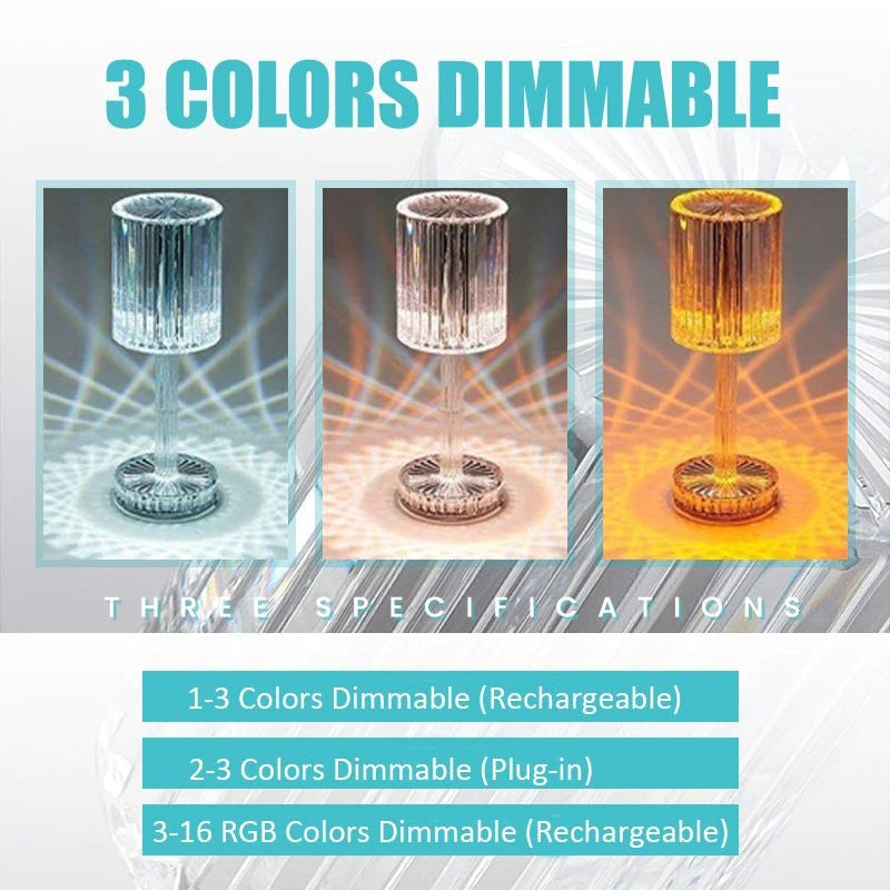 LAMPARA DE MESA LUCES LED