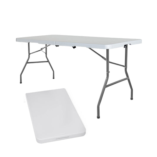 Mesa Plegable 240cm X 76cm X 74cm Ideal Para Patio Jardin
